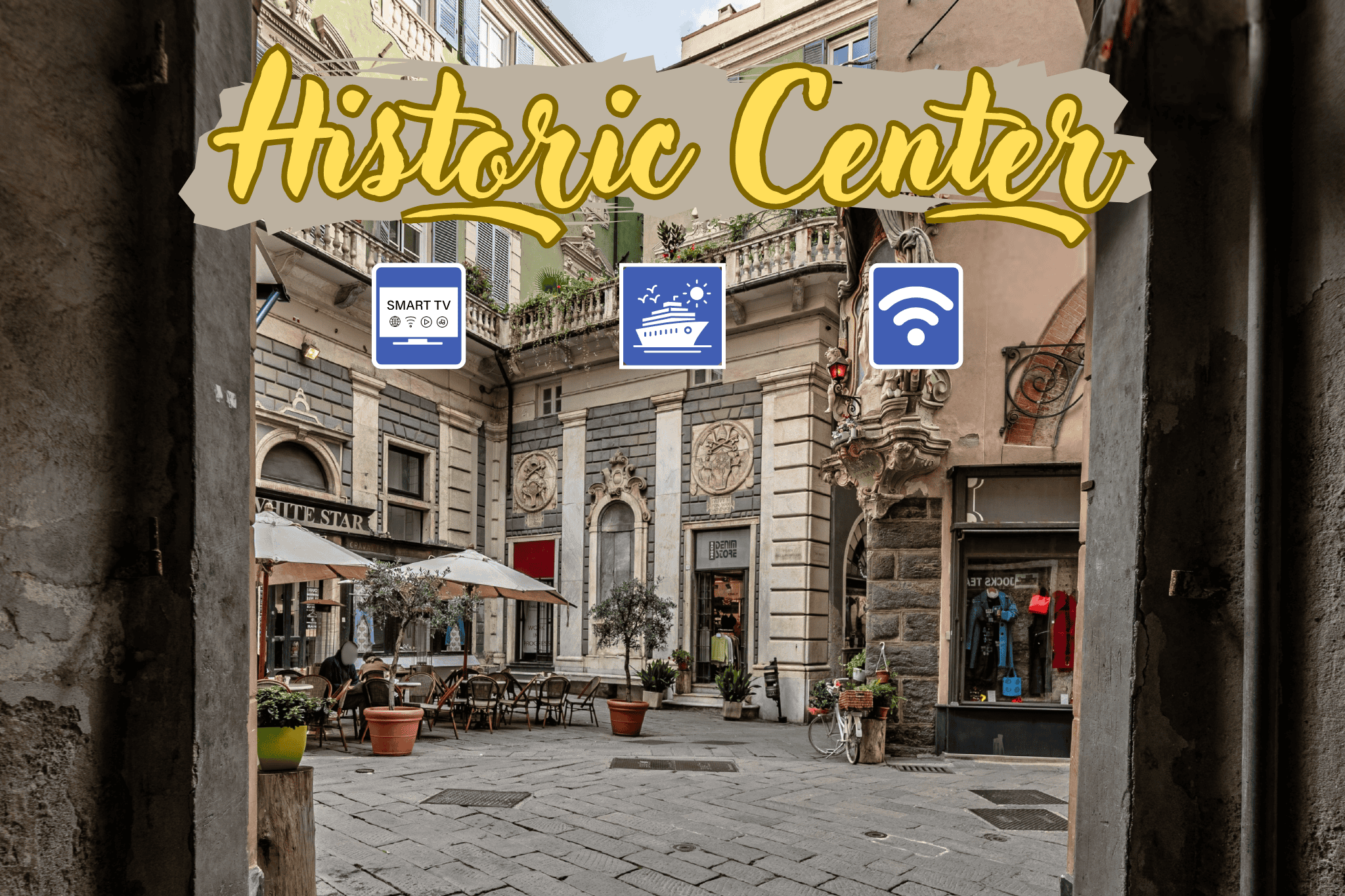 Centro Storico Savona Piazza della Maddalena situata sotto l'appartamento